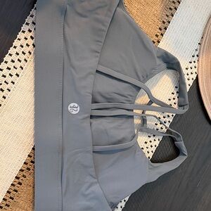 Lululemon Gray Strappy Sports Bra